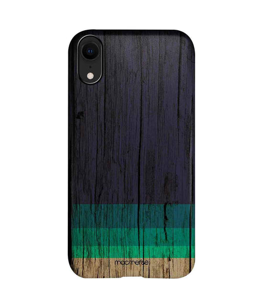 Wood Stripes Blue - Pro Case for iPhone XR