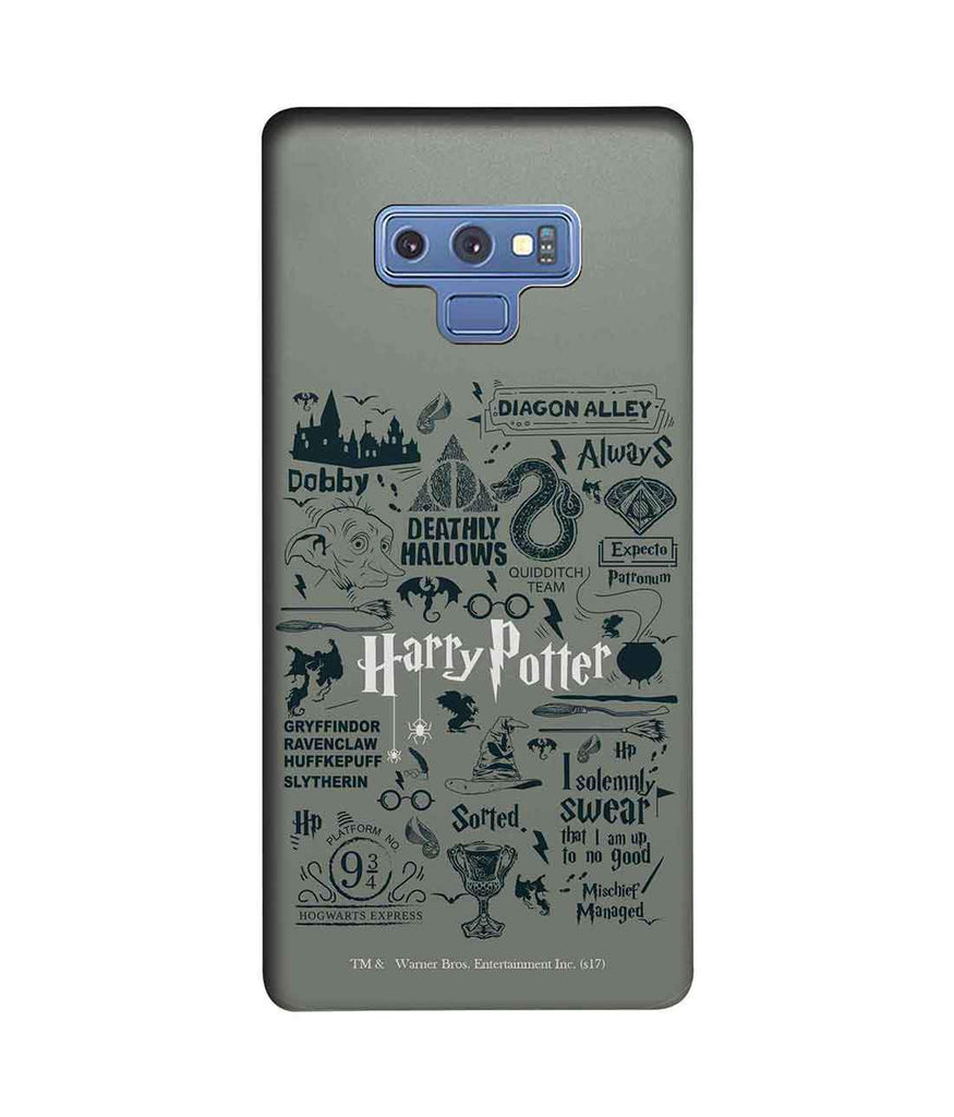 Harry Potter Infographic Grey - Sublime Case for Samsung Note 9