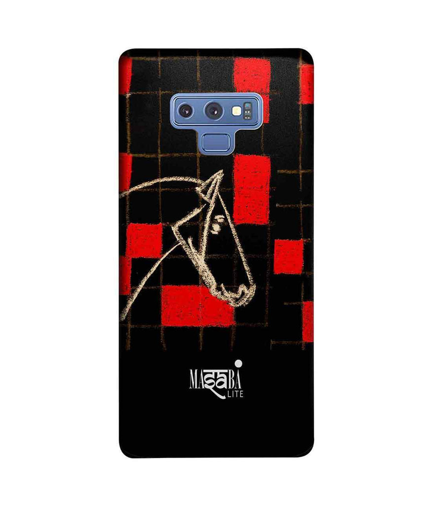 Masaba Red Checkered Horse - Sublime Case for Samsung Note 9