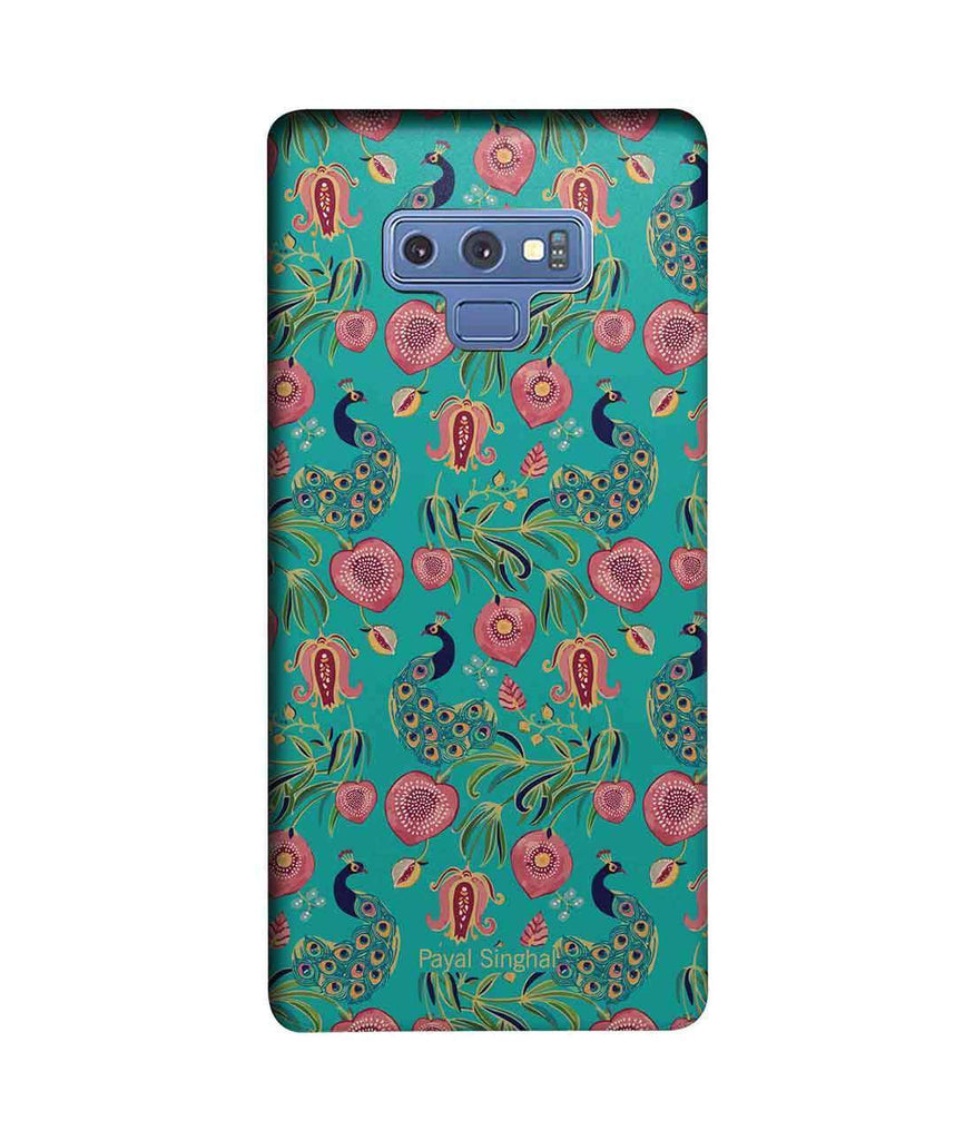 Payal Singhal Anaar and Mor Teal - Sublime Case for Samsung Note 9