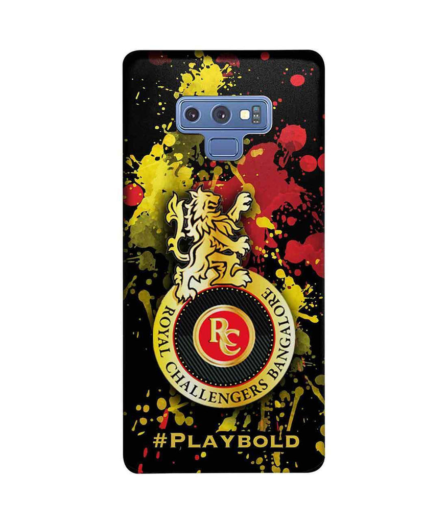 Splash Illustration RCB Logo - Sublime Case for Samsung Note 9