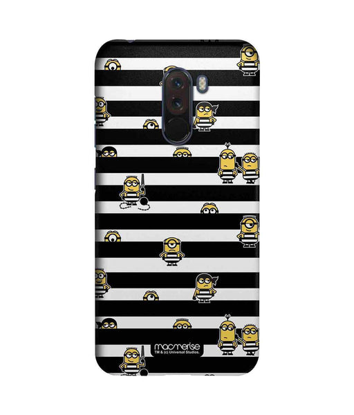 Black Stripes Minions - Sublime Case for Xiaomi Poco F1