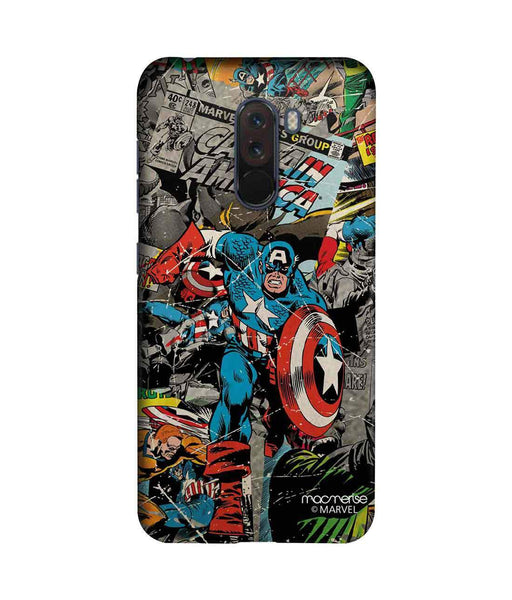 Comic Captain America - Sublime Case for Xiaomi Poco F1