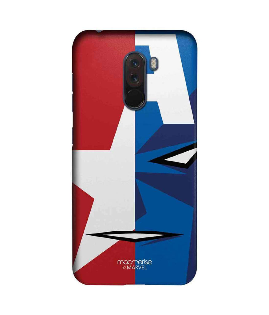 Face Focus Captain America - Sublime Case for Xiaomi Poco F1