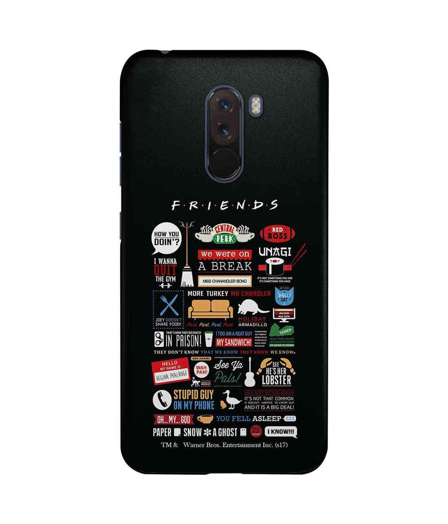 Friends Infographic - Sublime Case for Xiaomi Poco F1