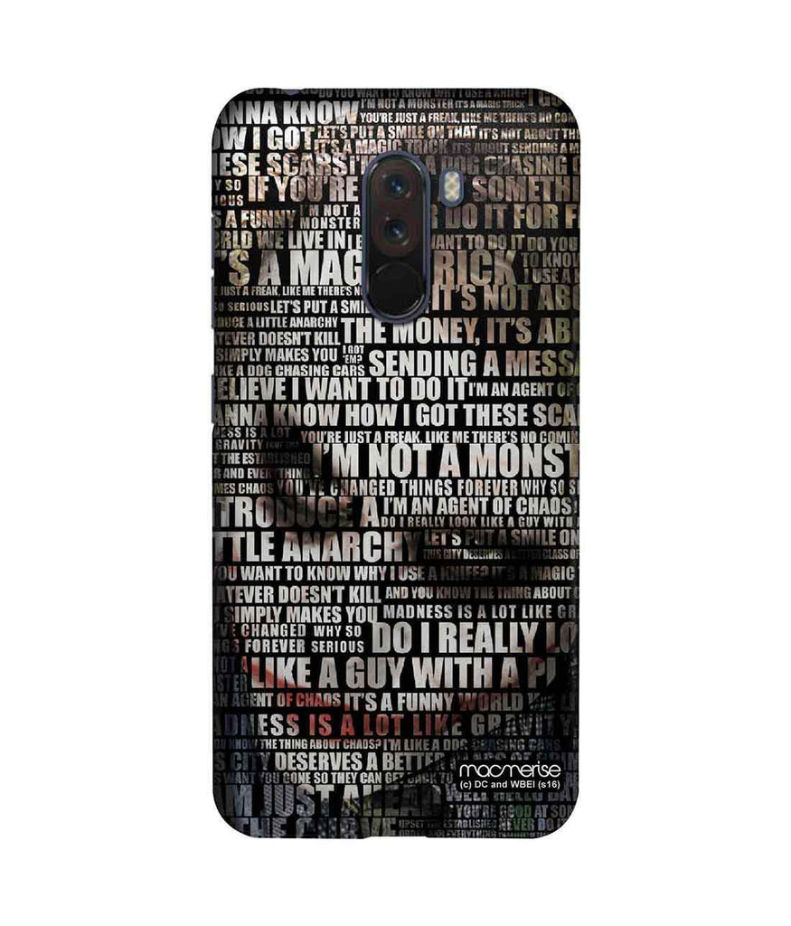 Joker Quotes - Sublime Case for Xiaomi Poco F1