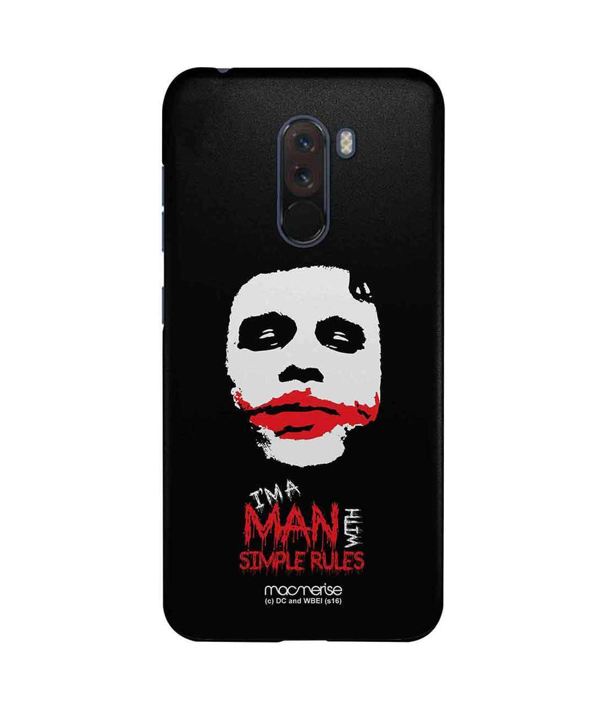 Man With Simple Rules - Sublime Case for Xiaomi Poco F1