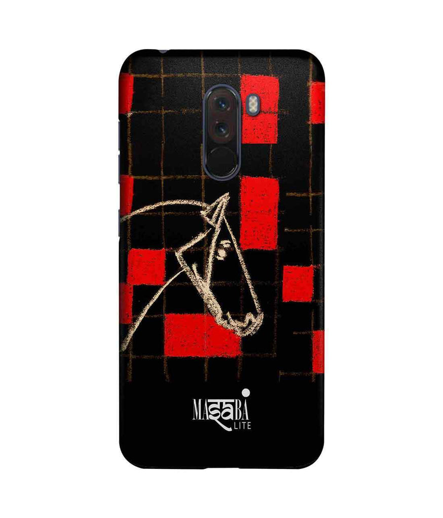 Masaba Red Checkered Horse - Sublime Case for Xiaomi Poco F1