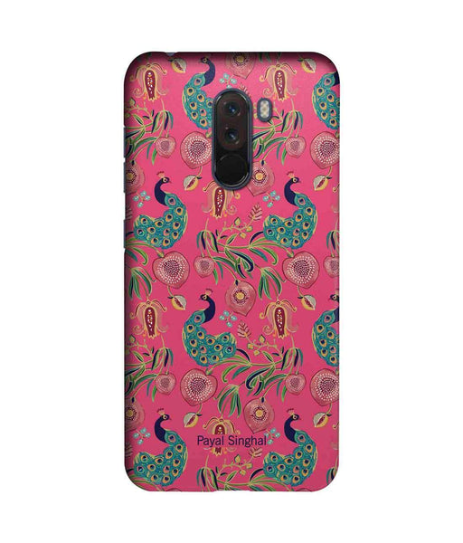 Payal Singhal Anaar and Mor Pink - Sublime Case for Xiaomi Poco F1