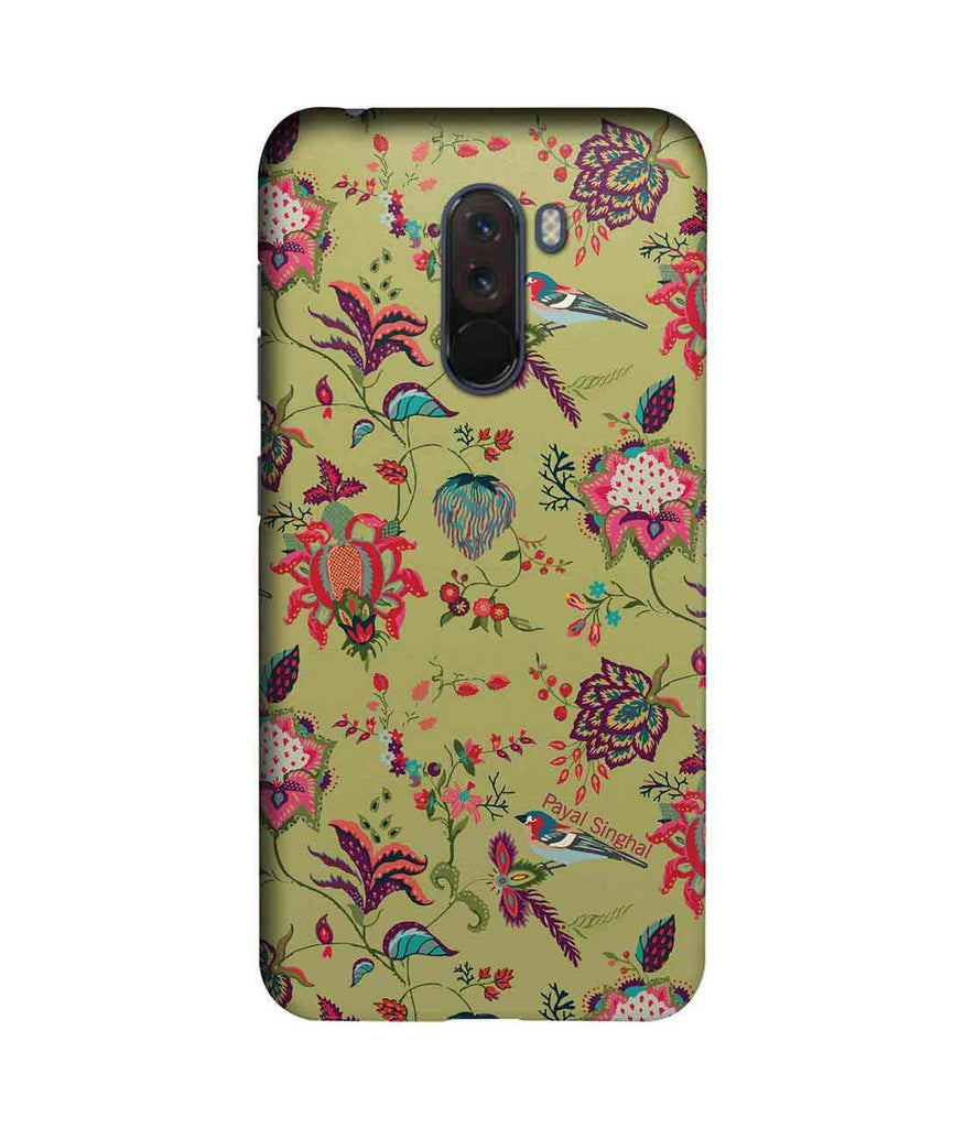 Payal Singhal Chidiya Olive - Sublime Case for Xiaomi Poco F1