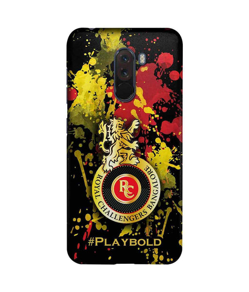 Splash Illustration RCB Logo - Sublime Case for Xiaomi Poco F1