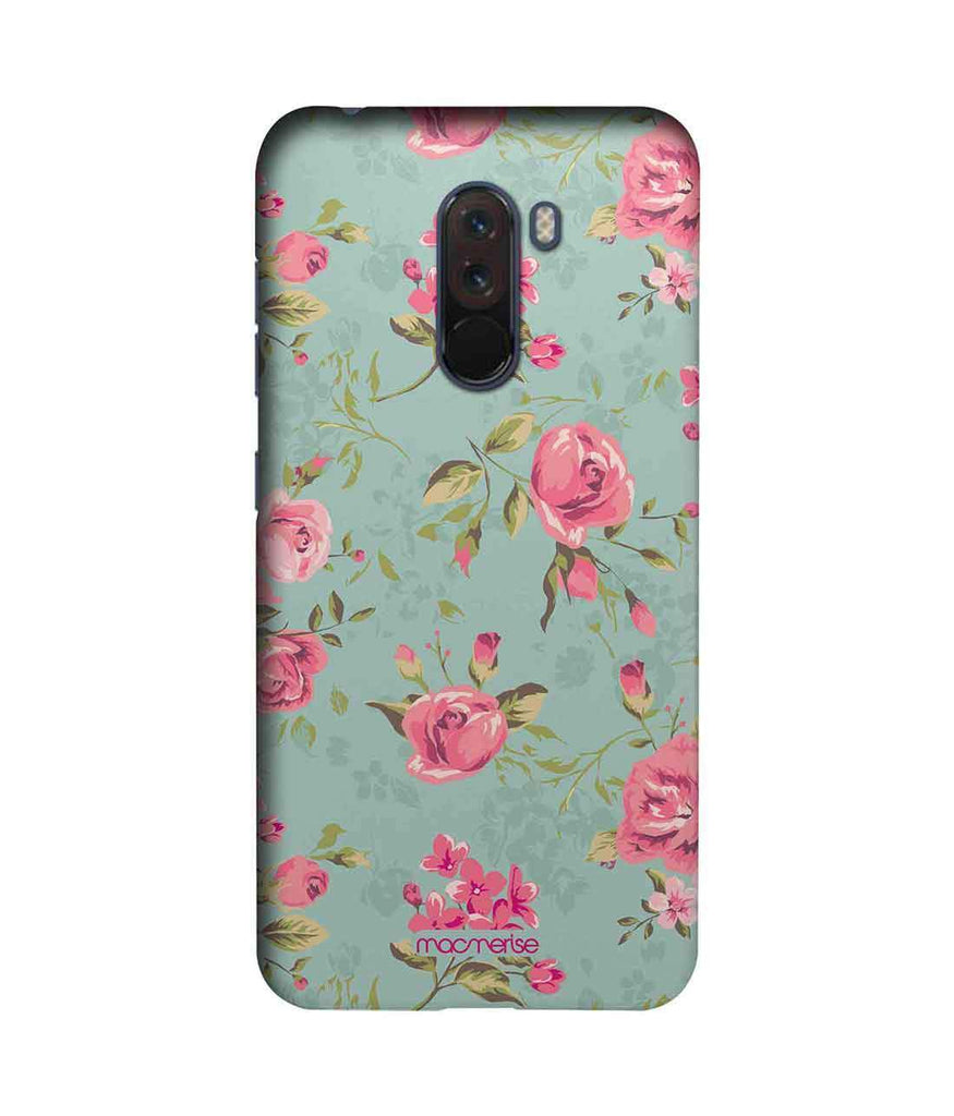 Teal Pink Flowers - Sublime Case for Xiaomi Poco F1